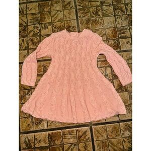 Happily Grey Girls open knit‎ tunic sweater 12-18 months EUC